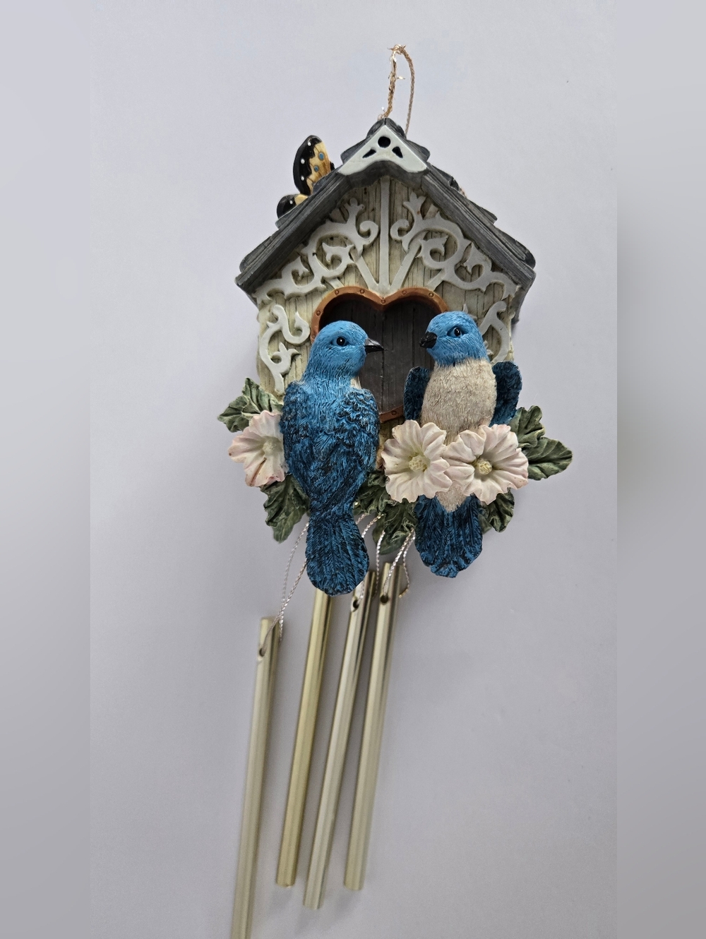 Avon Gift Collection Birdhouse Windchime Vtg